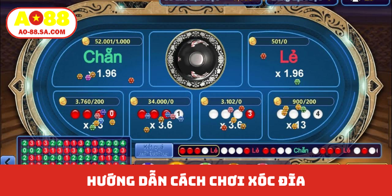 Hướng dẫn cách chơi xóc đĩa