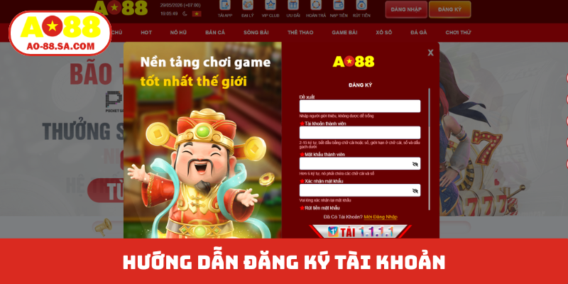 Hướng dẫn đăng ký tài khoản